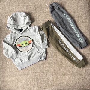 Star Wars sweater and 2 pants bundle-size 2T